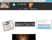 Tablet Screenshot of juliabussey.com